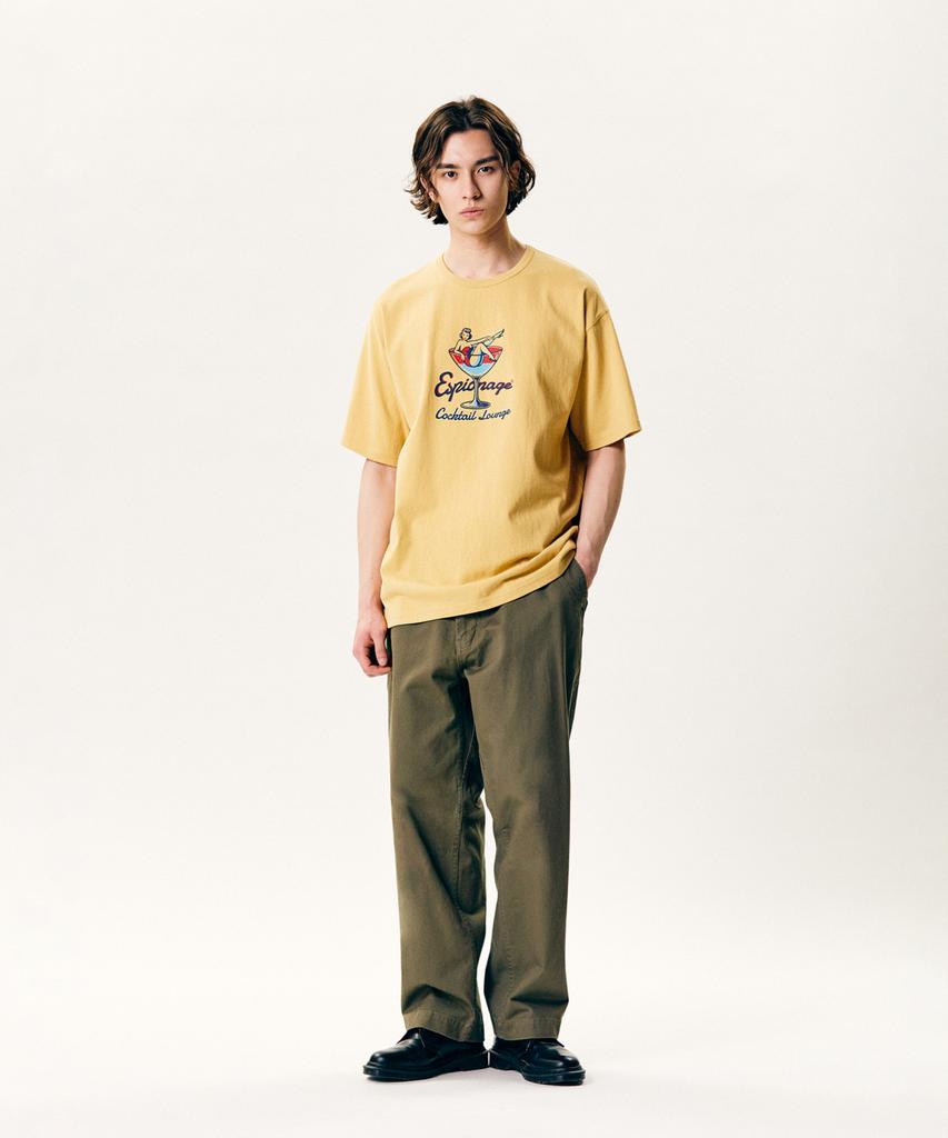 ESPIONAGE Cocktail Lounge Heavyweight Tee Vintage Yellow