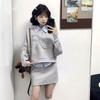 Autumn 2025 College-Style Outfit: Women's Sweatshirt and Skirt Set