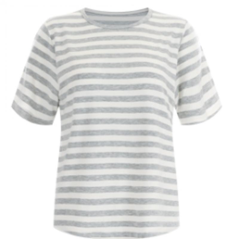 Shop   Women Round STripe T shirT Navy Dai Wsh 12084