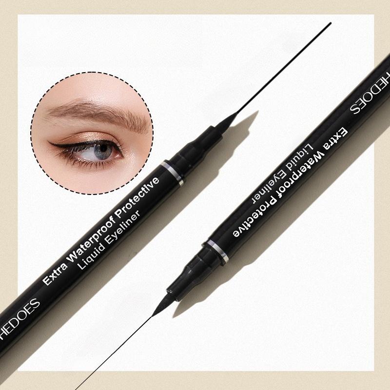 Zestaw do makijażu Czarny tusz do rzęs + eyeliner w pisaku Duże oczy Wodoodporny Gęsty podkręcający Odpowiedni dla początkujących