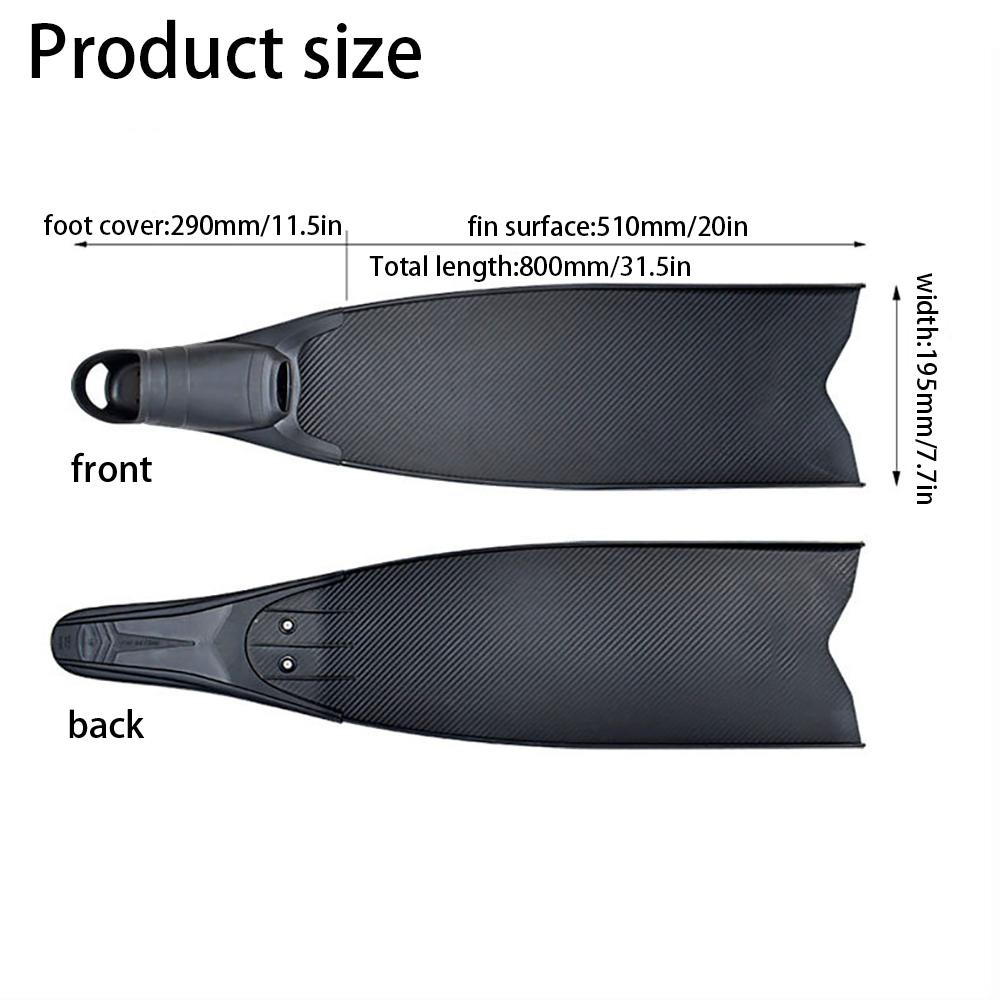 Pinne Lunghe Professionali per Scuba Diving Pinne Leggere Sport Acquatici Scarpe da Spiaggia Snorkeling Free Diving Pesca Subacquea Caccia