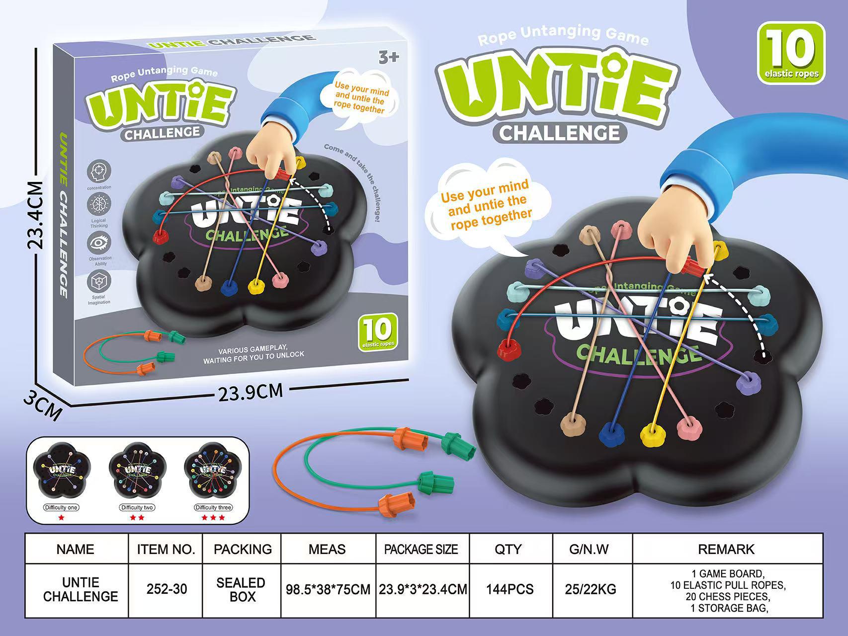 

Разгадывая вызов: Веселая развивающая логическая игра с завязыванием веревочек для детей