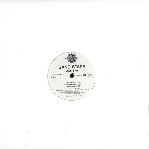 12inch Record GANG STARR - Love Sick / The Militia 756351275415 EMI 2008 US Rap & Hip-Hop/R&B Used