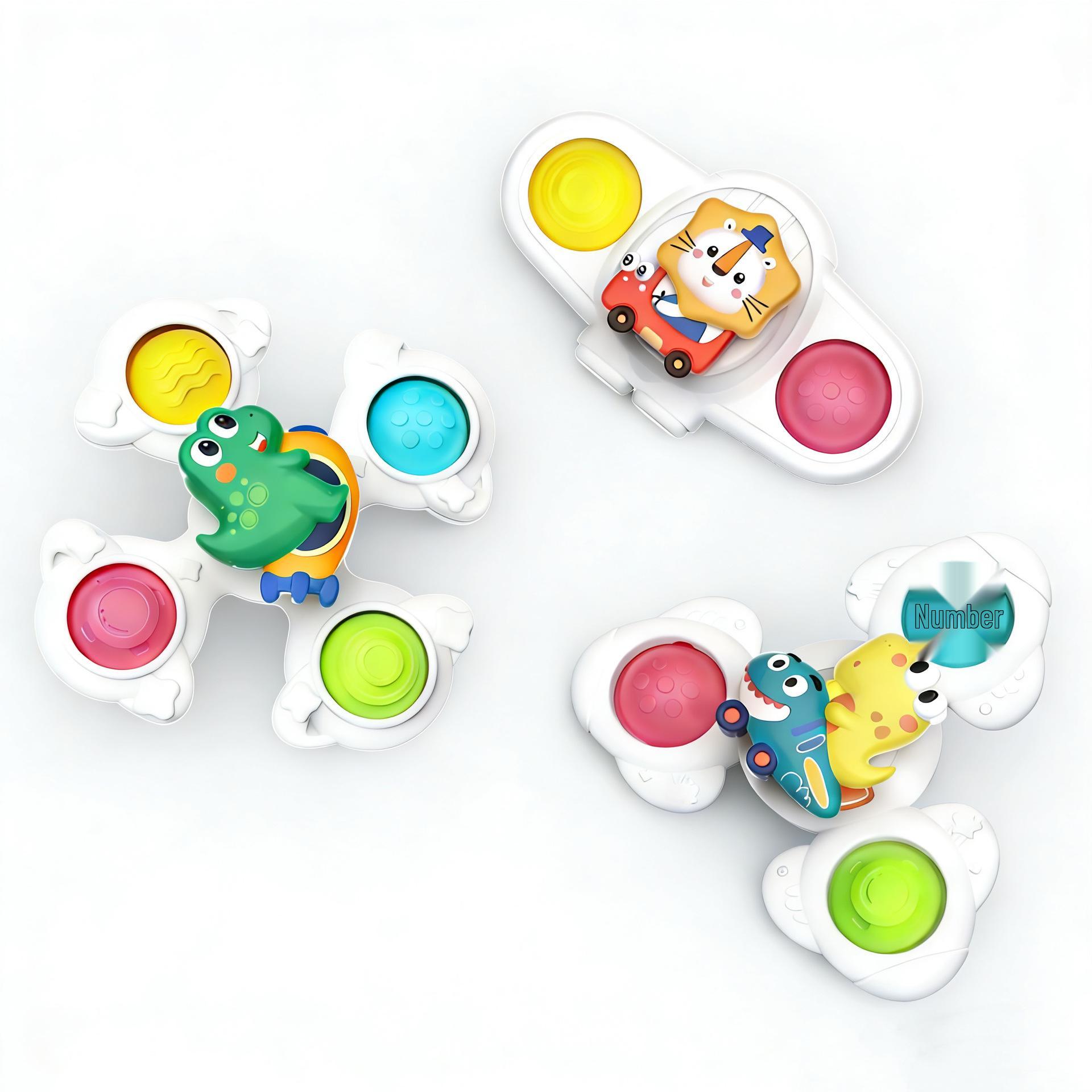 Children s Rotating Animal Suction Cup Bath Toy