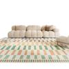 Cream-Style Non-Slip Living Room Rug, Dirt-Resistant Sofa Coffee Table Mat, Easy-Care Bedroom Floor Mat