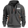 New Models Autumn Winter Men's Leisure Sports Multi-zip Arm Pocket Hoodie Jumper Hoodie Sports and Leisure Jacket