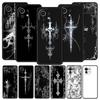 Phone Case Cover for Xiaomi Mi 17 15 14 13 12 11 Ultra 15T 14T 13T 12T 11T Pro Lite 5G Soft TPU Capas Cyber Sigil Cross Line Bag