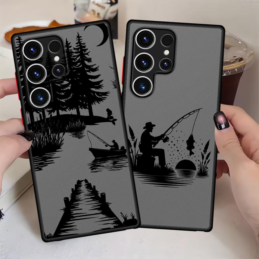 Case for Samsung Galaxy S20 FE S25 Ultra S22 S21 Note 20 Ultra 10+ S26 S23 FE S24 Plus Funda Back Phone Cover Cartoon Forest