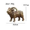 Cobre Antiguo Animal del Zodíaco Oveja Miniatura Muñeca Latón Sólido Cabra Joyería Accesorios Decoración del Hogar Decoración de Escritorio