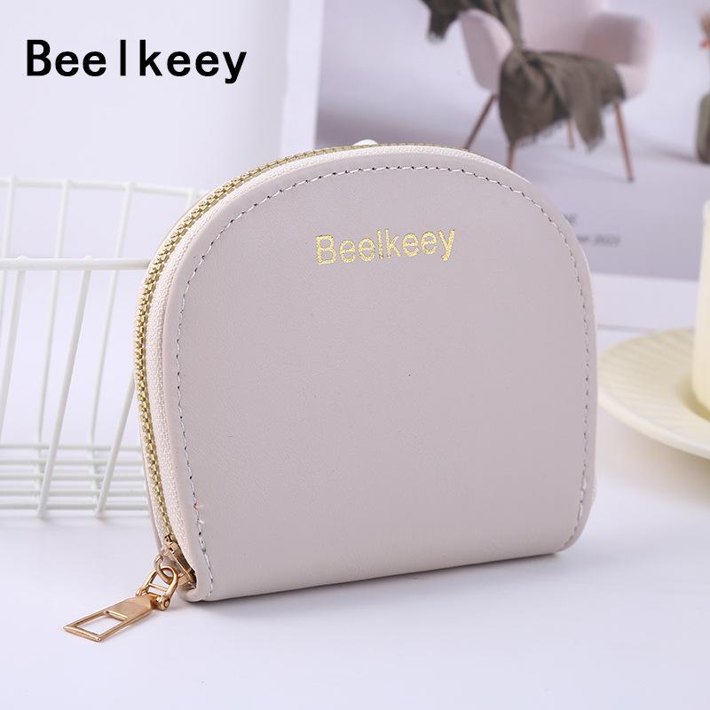 

Cross-Border Zipper Shell Coin Wallet: Fashionable Multi-Functional Card Holder & Purse 10x11x3 cm абрикосовый