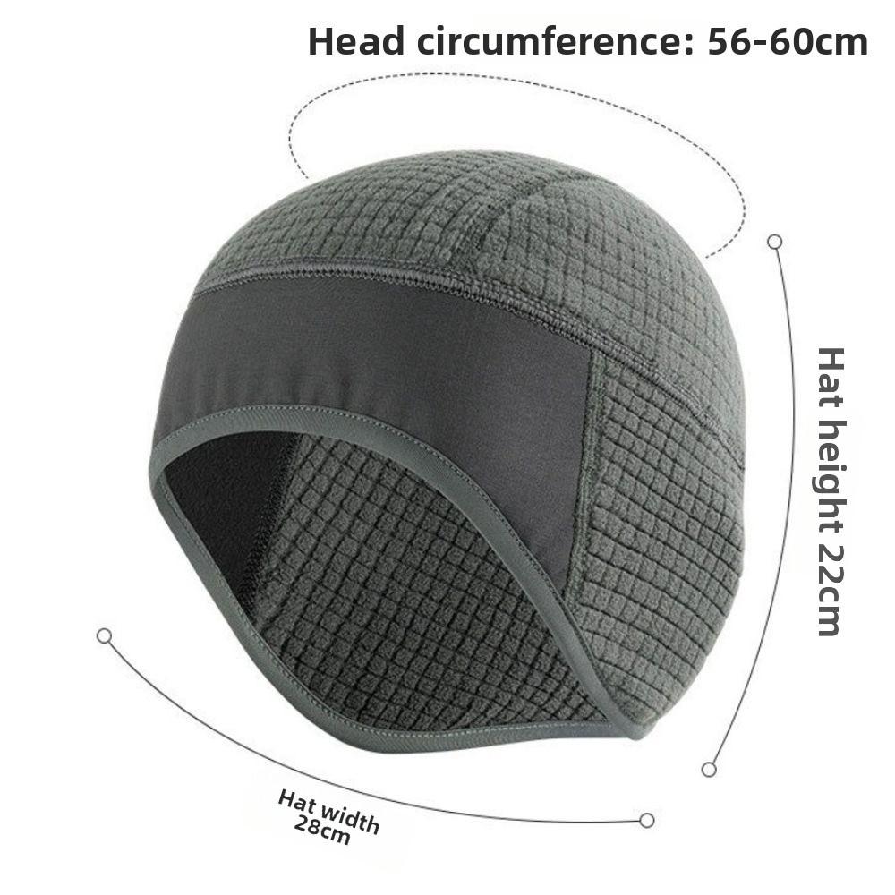 Warm Windproof Winter Beanie Breathable Fleece Lined Hat New Helmet Liner Outdoor Winter Sports