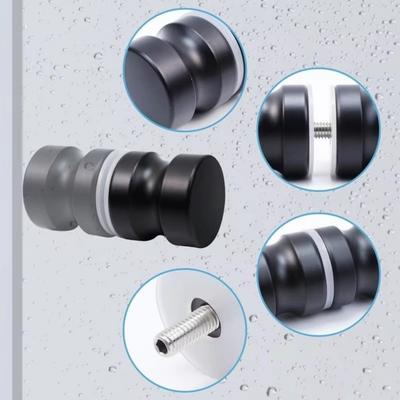 Aluminum Door Handles Double Sided Pull Replacement Parts Shower Glass Door Handle Durable Sliding Shower Doors Knob