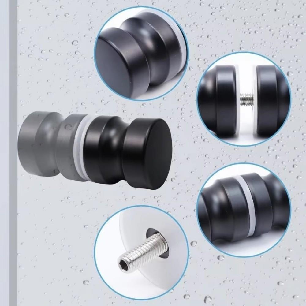 Aluminum Door Handles Double Sided Pull Sliding Shower Doors Knob  for Kinds Glass Doors