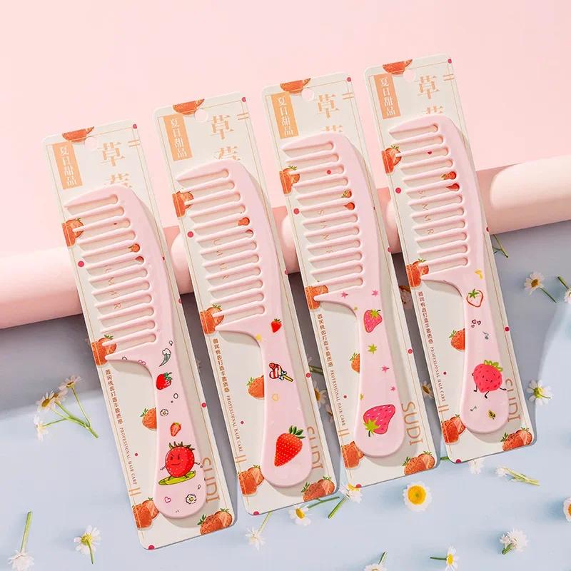 Cute Cartoon Anti-static Hair Dressing Comb Curly Portable Travel for  Girls Students Comb Hair Care Comb