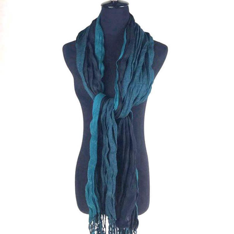 Autumn and winter dual-purpose women's imitation cashmere tassel super long thickened warm color plaid scarf shawl