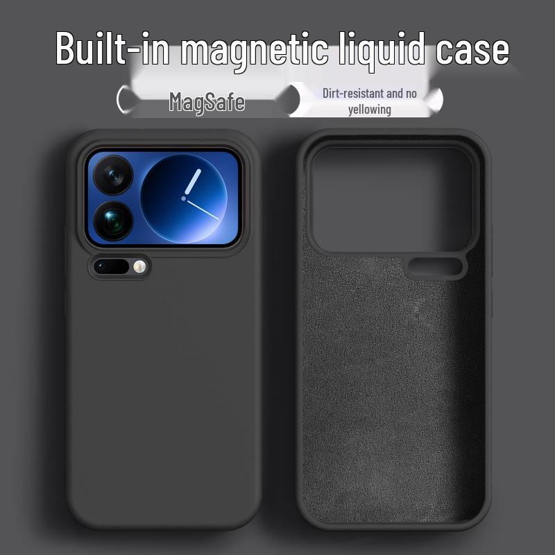 Xiaomi 17ProMax Magnetic Liquid Silicone Case: Durable, Anti-Drop Protective Case for Women