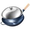 Wutuo 36cm Geschmiedeter Eisen Antihaft Wok mit rundem Boden