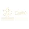 100Pcs Funny Planner Clips Innovative Cute Design Anti Rust Electroplating Process Gold Paper Clips 