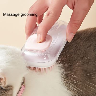 Cepillo de baño para mascotas para limpieza profunda y aseo cómodo, cerdas suaves de espuma fina con agarre, suministros para perros y gatos