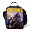 FORTNITE Cartoon Children's Picnic Bag, Kids Insulated Cooler Lunch Bags Cute Portable Lightweight, For Boys & Girls Ages 5-10.