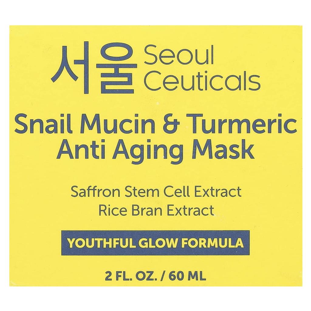 Snail Mucin & Turmeric Anti-Aging Beauty Mask, 60Ml(2Fl Oz)