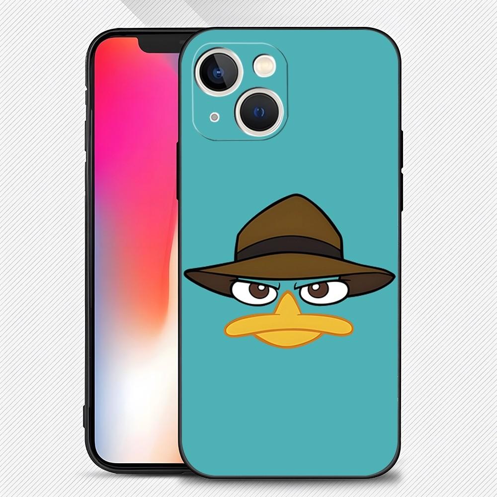 

Cartoon Perry The Platypus Phone Case Fundas Design For Iphone 15 14 Pro Max 13 Mini 11 12 Xr X Xs 6s 6 7 8 SE Plus Back Cover iPhone7 or 8