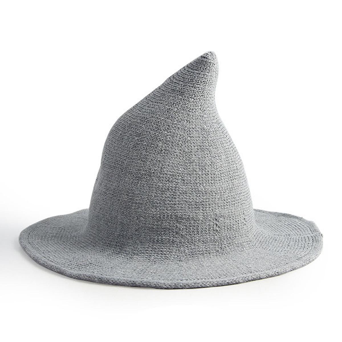 

Женские остроконечные шляпы ведьм, индивидуальные панамы, рыболовные кепки, повседневные кепки для отдыха на природе, солнцезащитные шляпы серый