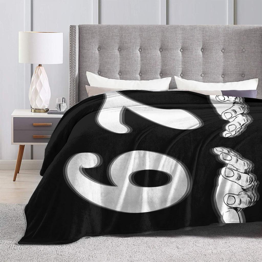 Funny Six Seven 6 7 Meme Gen Alpha Slang Blankets Office Flannel Throw Blanket For Bedroom Warm Soft Design Quality Bedspread