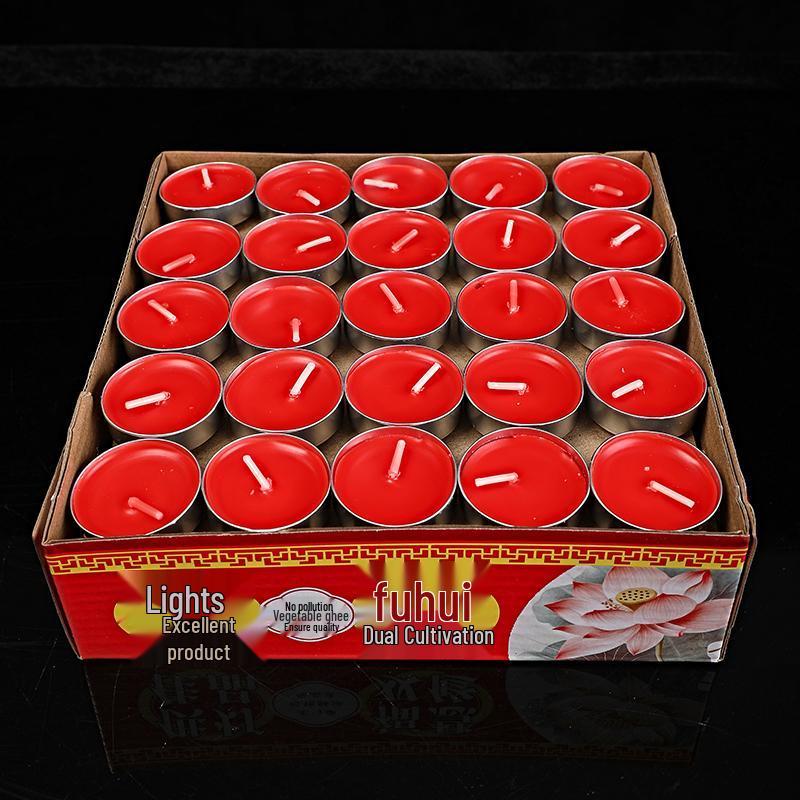 Бездымные, без запаха, долгого горения свечи на 1/2/3/4/8 часов, идеально подходят для подношений и почитания Будды.