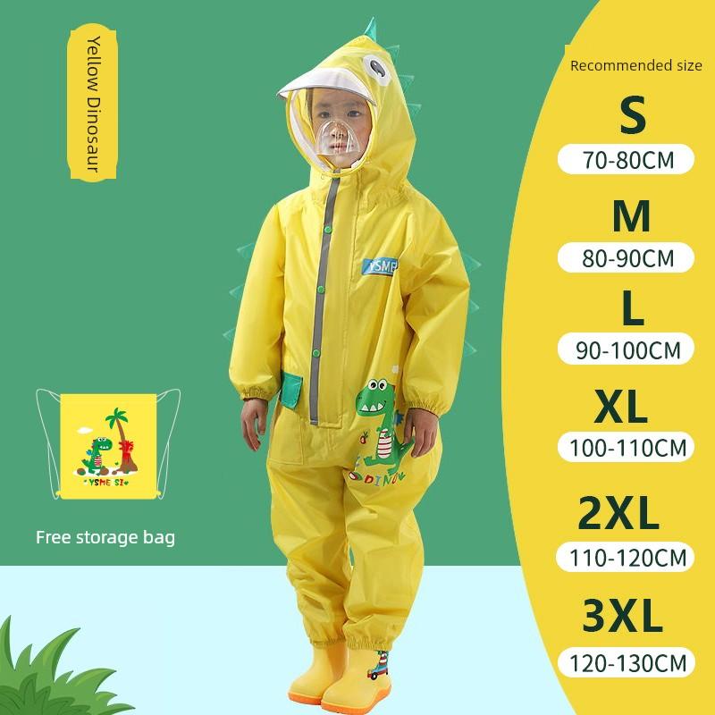 Set Impermeabile Intero con Pantaloni per Bambini, Tuta Impermeabile Integrale per Bambini Piccoli, Studenti, Scuola Materna, Bambine e Bambini, Stivali da Pioggia e Pioggia