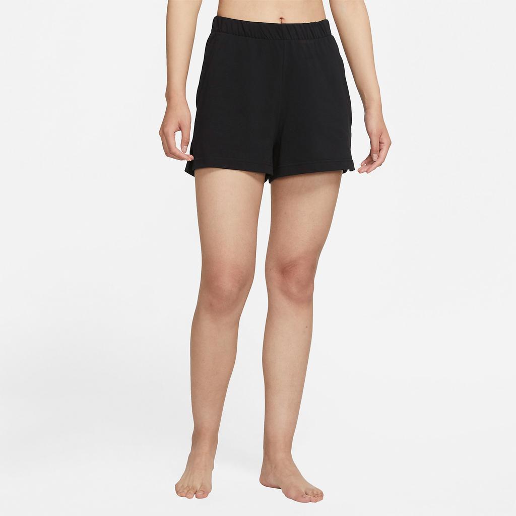 Nike Yoga Knit Training Shorts Women Bottoms Black DA1032-010
