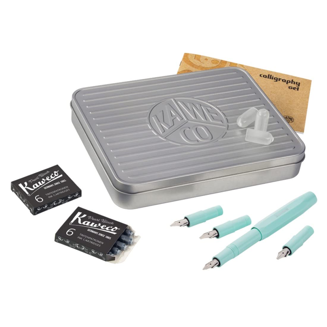 

Kaweco Calligraphy Officially Imported Set, Mint, 1.1/1.5/1.9/2.3mm, 10001248, мятный