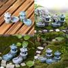 Resin Pond Tower - Mini Retro Fairy Tale Garden Decoration. DIY Mini Landscape Home Accessory with Terrace Design