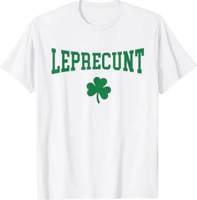 Camiseta divertida para mujer del Día de San Patricio Irlandés Leprecunt con Trébol
