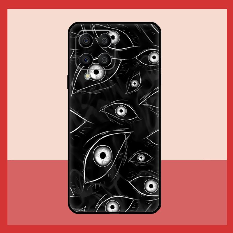 Scary Face Eyes Case For Samsung Galaxy M11 M31 M14 M34 M54 M12 M32 M52 M15 M13 M06 M16 M36 M56 M53 M35 M55