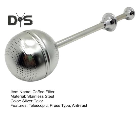 Teleskopický spařovač čajových kuliček Kávový filtr Nerezová ocel Vylepšené aroma Čistá várka Ideální pro sypaný čaj Káva