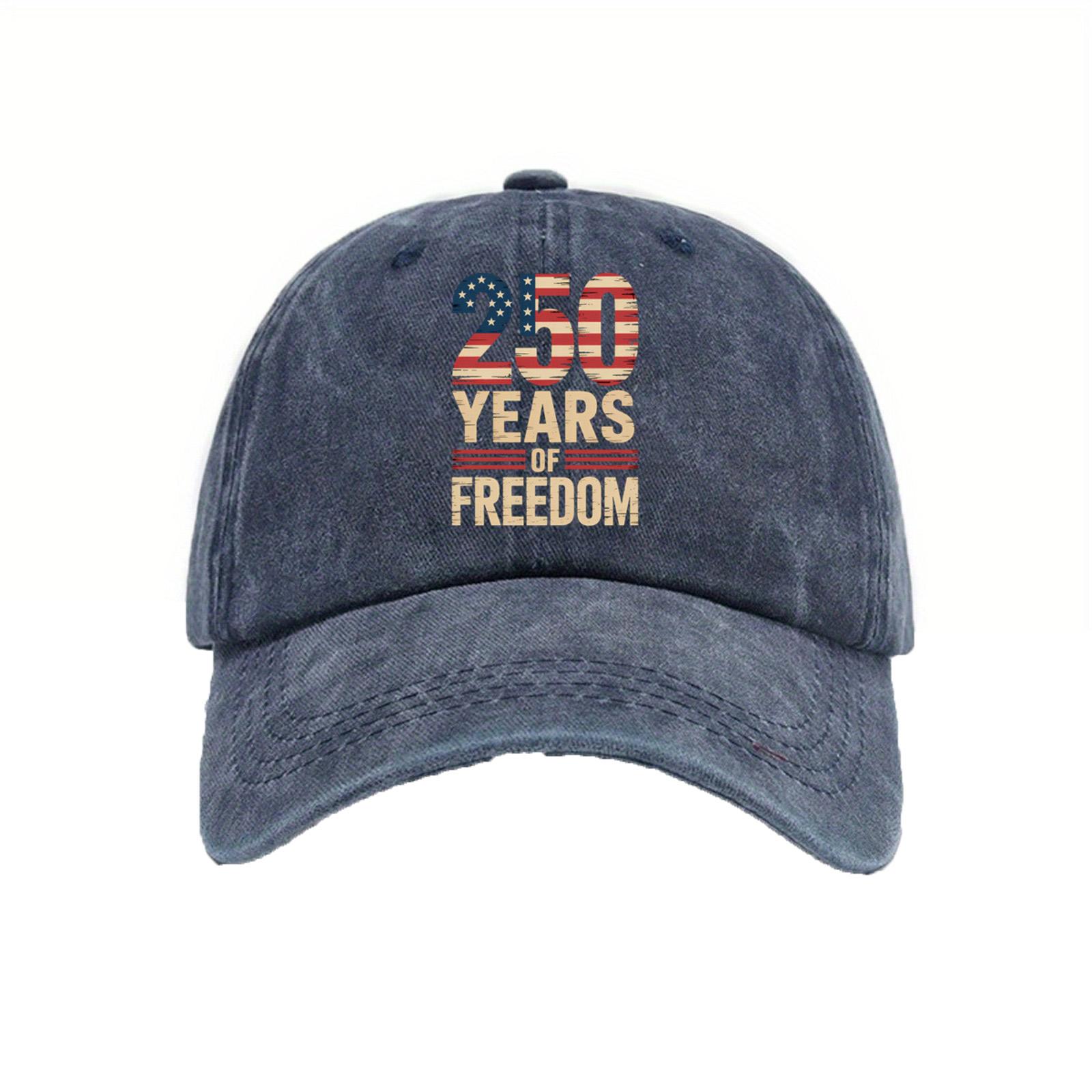 

Printed Baseball Cap, Commemorating The 0th Anniversary Of The United States . One Size тёмно-синий