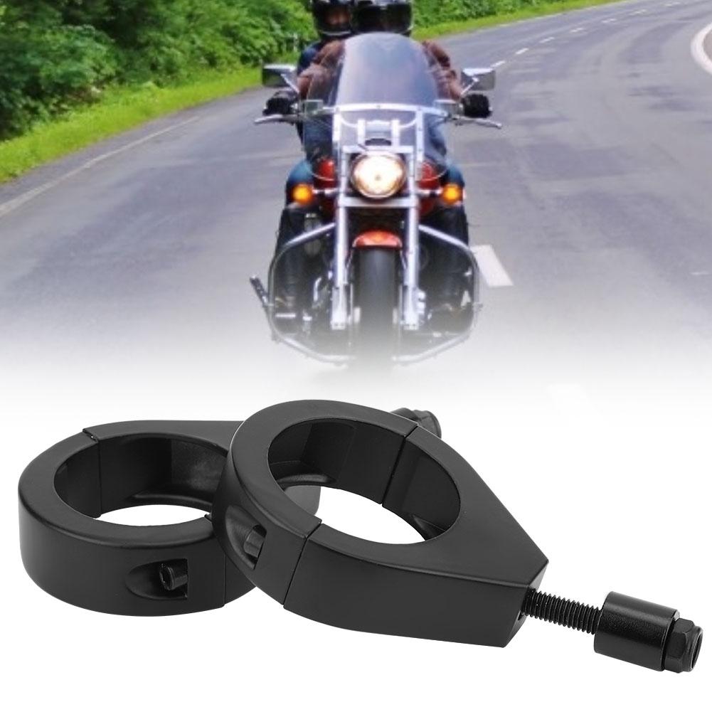 

41mm Metal Plating Motorcycle Turn Signal Light Bracket Holder Clamps Mount Accessories Black чёрный