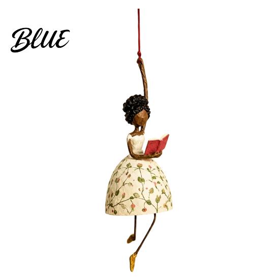 Graceful Silhouette Art Dancing Lady Hanging Ornament for Home Decor Elegant Sculpture Ornaments Creative Pendant Indoor Outdoor Window Porch Garden
