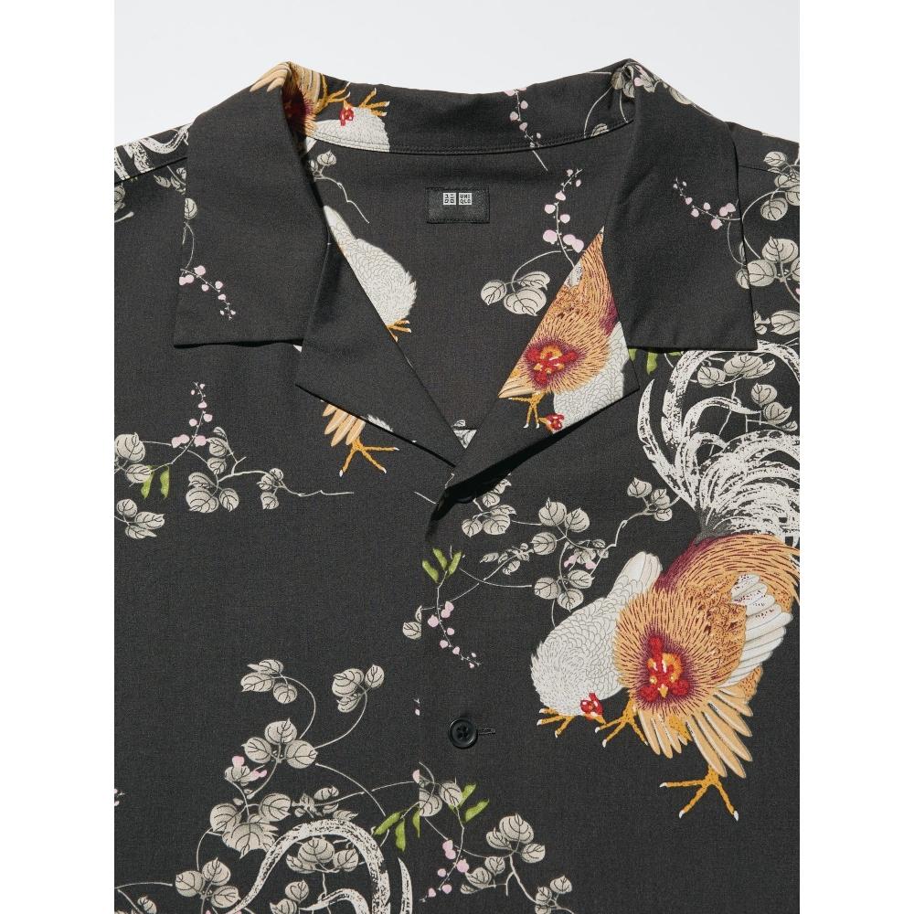 Uniqlo Japan Open Collar Shirt Wagara