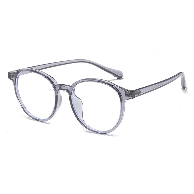 

Transparent Blue Frame Blue Rayweight Design Blocking Round Minus Diopter Eyeglasses With Prescription Ready Glasses Power 0 -0.5 -0.75 To -6.0 0