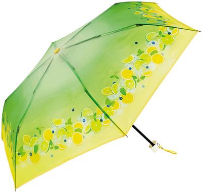 Because Lipton Women's Clear Folding Umbrella, Fruit In Tea Mini, Green, B-055262