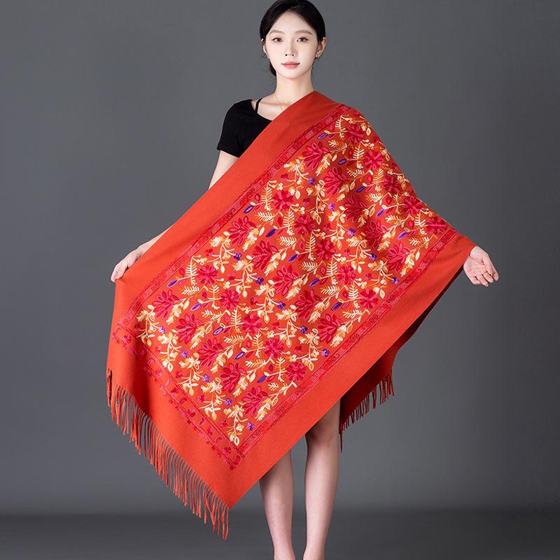 

70 * 200 см осень и зима новый женский однотонный универсальный простой кисточкой имитация кашемира двухсторонний шарф теплый шарф атмосфера шаль 200*70cm