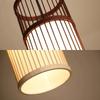 JOYINLED Bamboo Lamp Shade 18x42CM for Pendant Lamp Hand Knitted Chinese Style Hanging Lamps Home Art Decor Lighting Fixtures