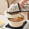2 STÜCK Haushalt Verdickte Hitzeschutzhandschuhe Backen Hochtemperaturbeständige Handschuhe Küche Ofen Mikrowelle Spezialhandschuhe