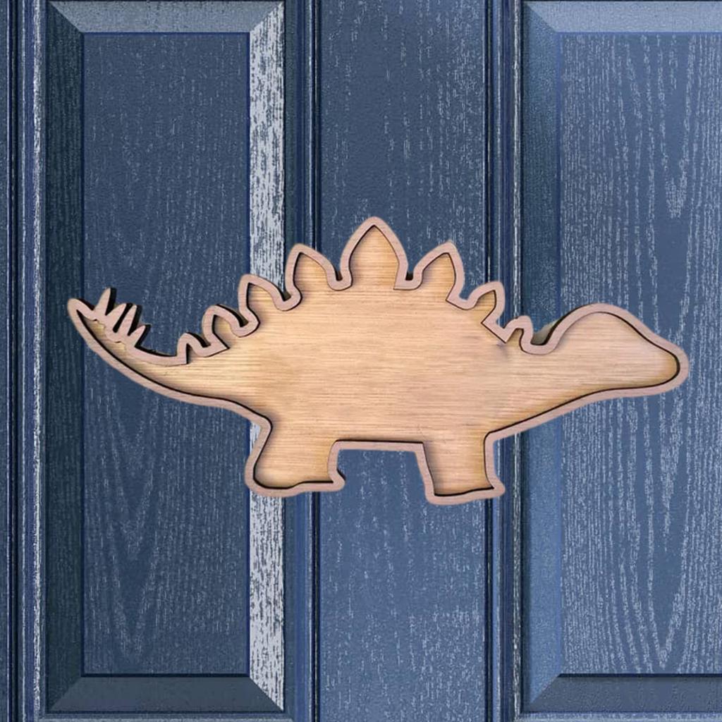 Child's Bedroom Dinosaur Wall Hanging Made of Safe Wood Perfect for Preschool and Home Decoration