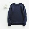 Women's  And Winter Round Neck Long Sleeve Top Solid Color Casual Hoodie