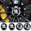 2025 New 4Pcs 56MM Car Wheel Center Hub Sticker for Skoda Octavia A7 Fabia Superb Kamiq Rapid Yeti Citigo Vision Kodiak Auto Acc