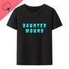 Bavlněné tričko Sematary I Love Haunted Mound Populární trend Tvar srdce Unisex Krátký rukáv Grafika Halloween Neformální trička