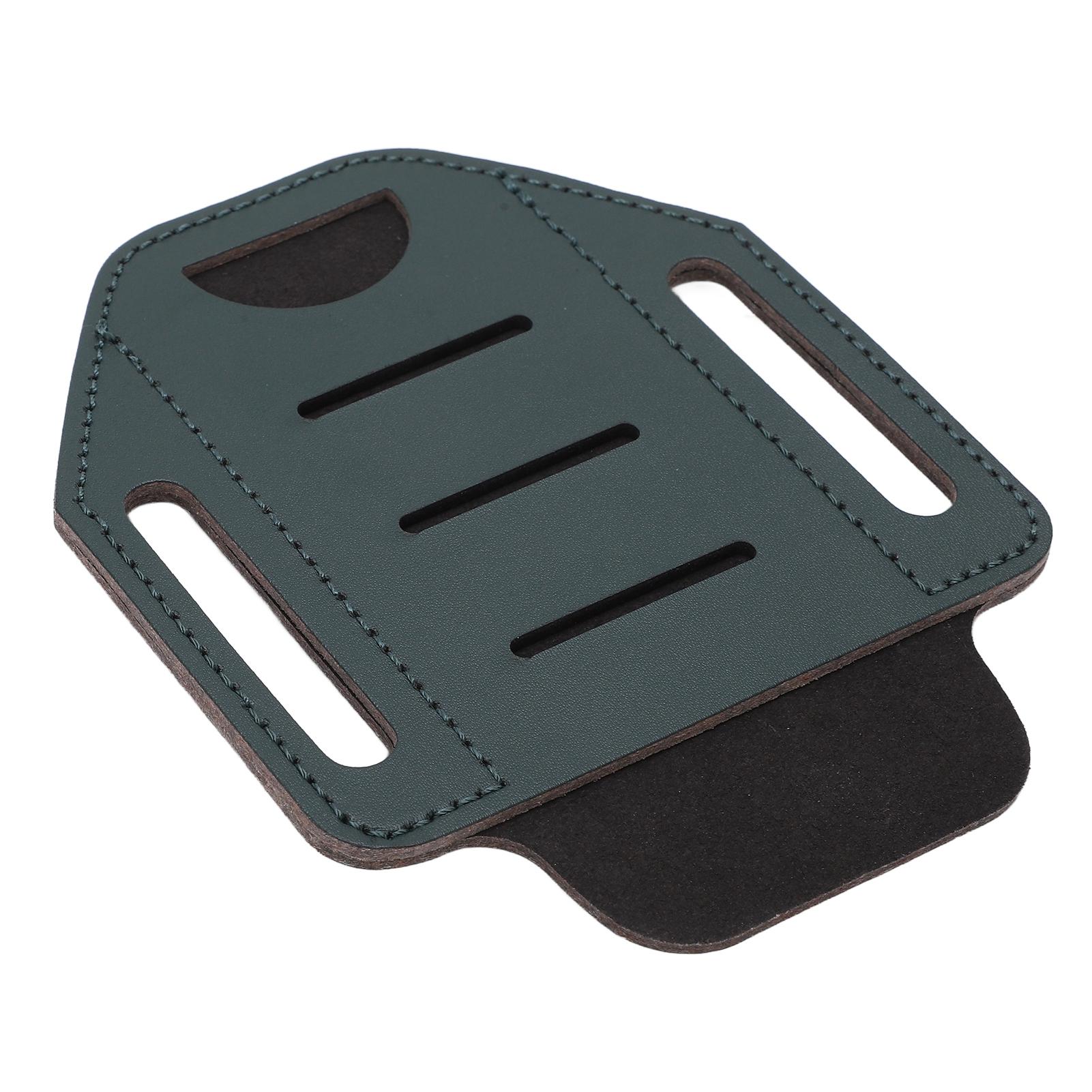 

Шкіряний чохол для мультитула EDC Органайзер-холдер з однією кишенею для ременя, ліхтарика, кемпінгуЗелений